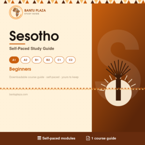 Sesotho A1 self-paced study guide cover