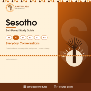 Sesotho A2 self-paced study guide cover