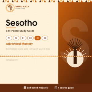Sesotho C1 self-paced study guide cover