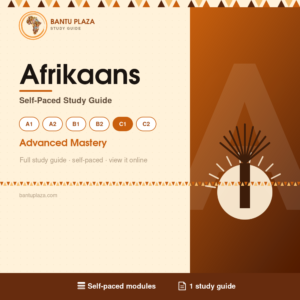 Afrikaans C1 self-paced study guide cover