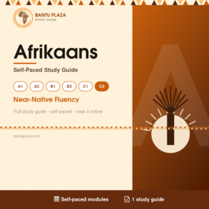 Afrikaans C2 self-paced study guide cover